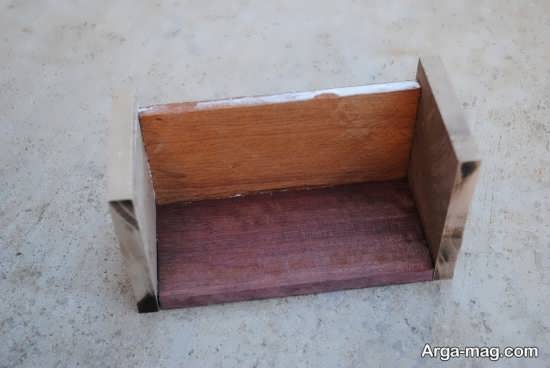 جعبه چوبی ساخته شده تزیینی و آماده برای منزل 
