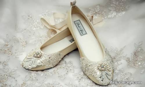 مدل کفش کار شده عروس 